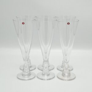 Tapio Wirkkala Iittala Tiiima kuohuviinilasit 6 kpl